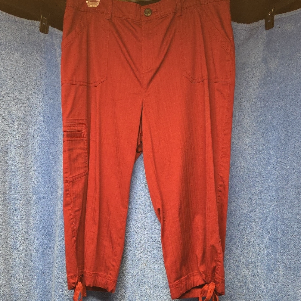 Croft & Barrow Red Men's Cargo Pants